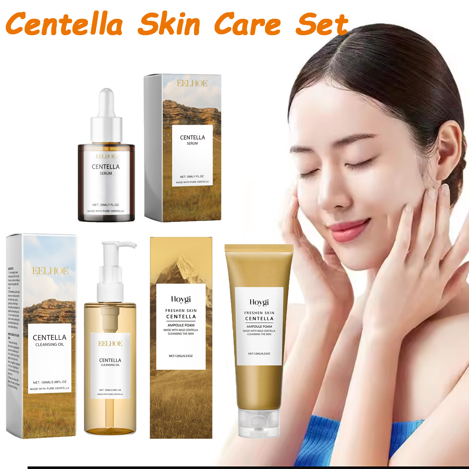 Skincare Glad2Glow - Centella Skin Care Set Centella Serum