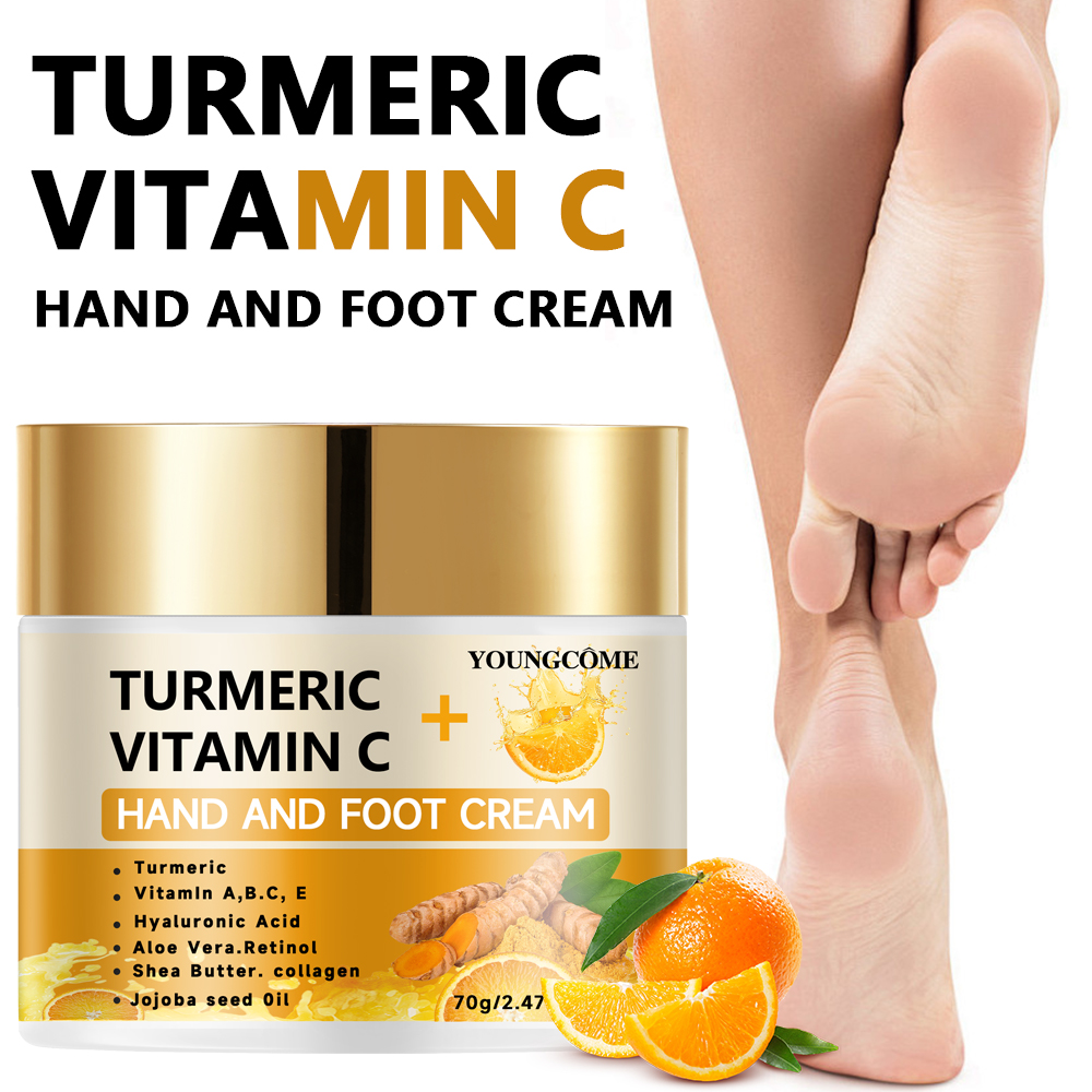 Skincare Glad2Glow - Turmeric Hand and Foot Cream Retinol
