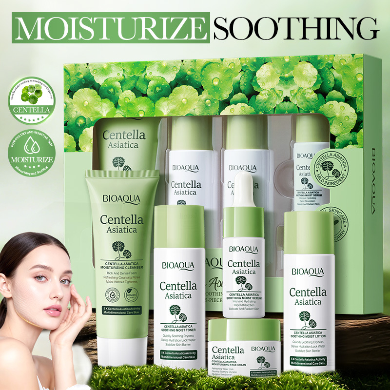 Skincare Glad2Glow - 5pcs/set BIOAQUA Centella Asiatica Skin Care