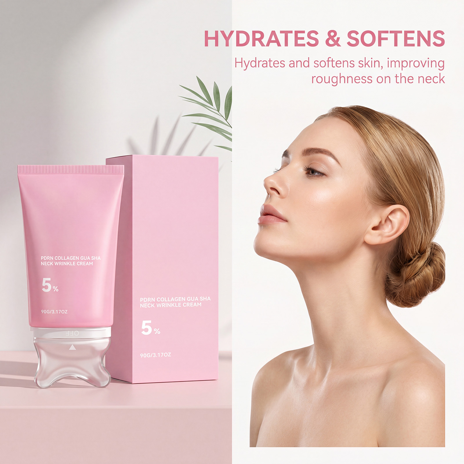 Skincare Glad2Glow - Collagen Neck Cream Massage Lighten Neck