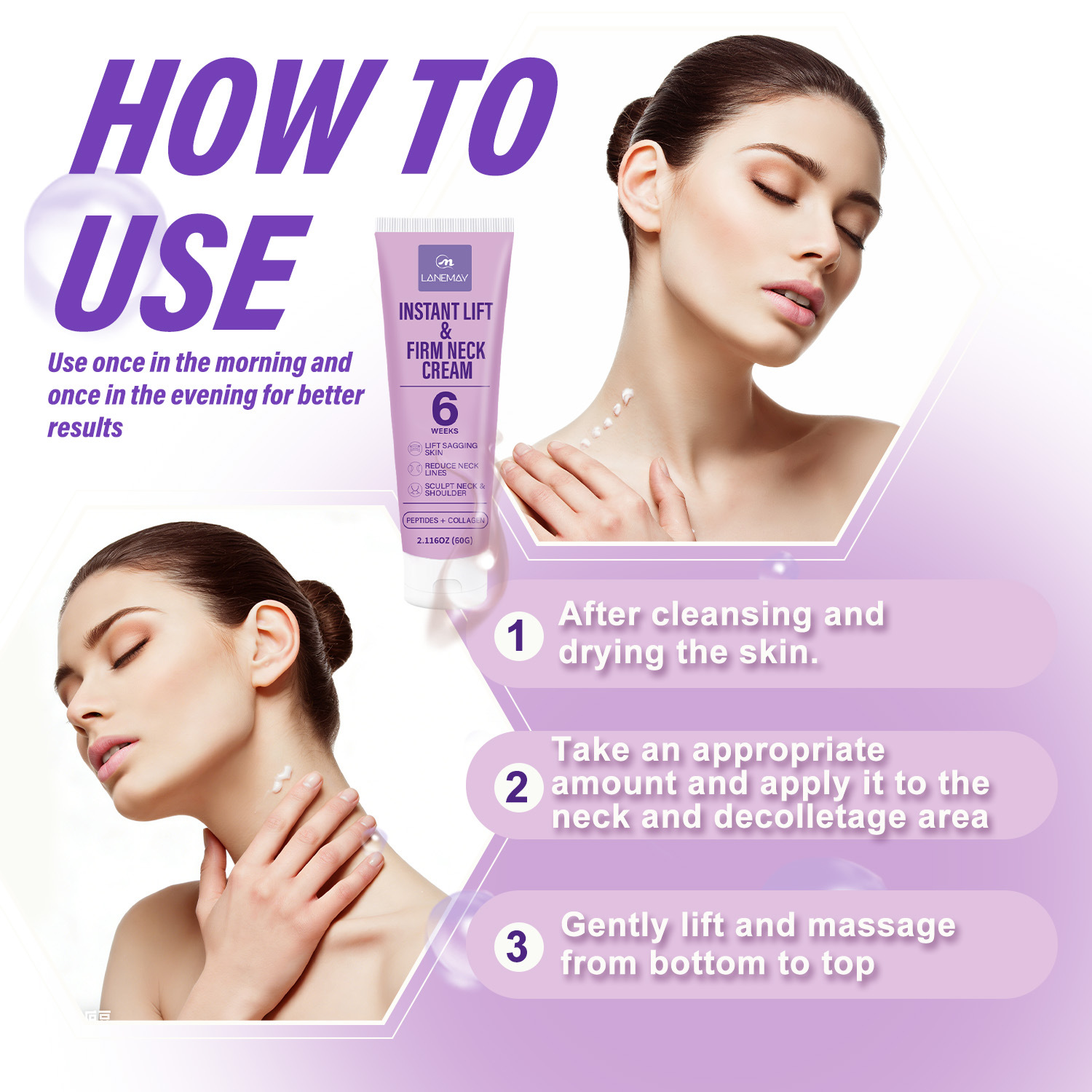 Instant Lift Firm Neck Cream w - Peptide Neck Cream review and price