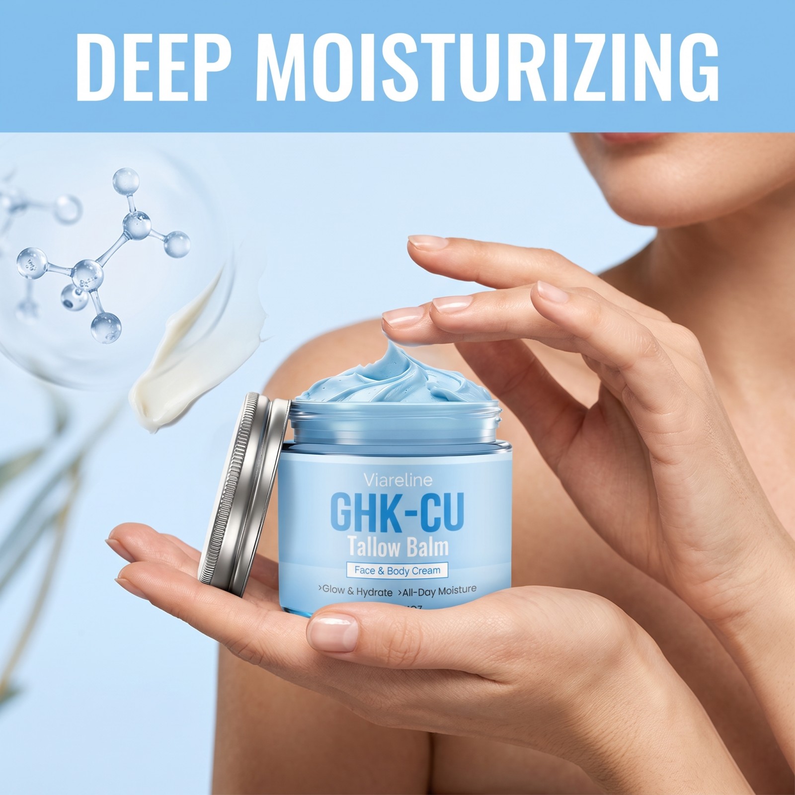 Copper Peptide Blue GHK-CU Tal - Peptide Neck Cream review and price