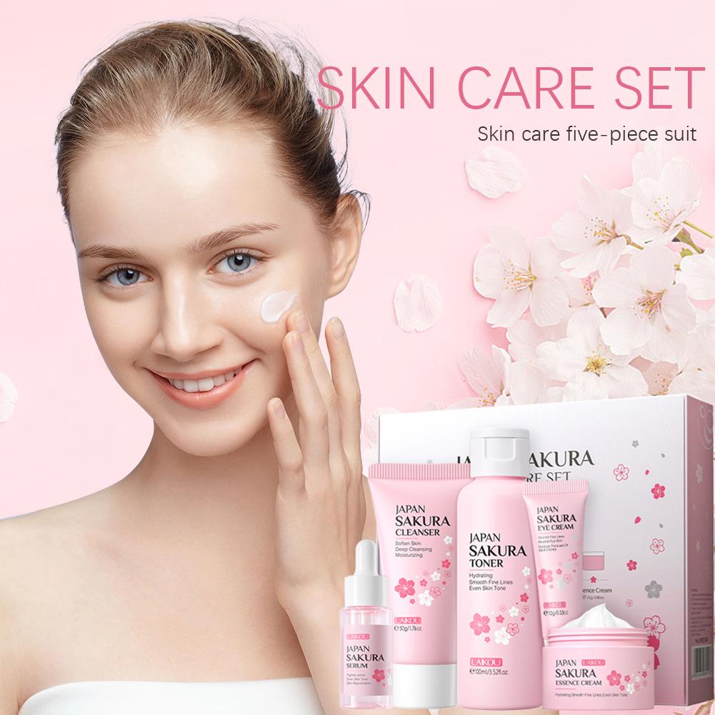 5/3pcs/Set Sakura Skin Care Se - Skincare Glad2Glow review and price