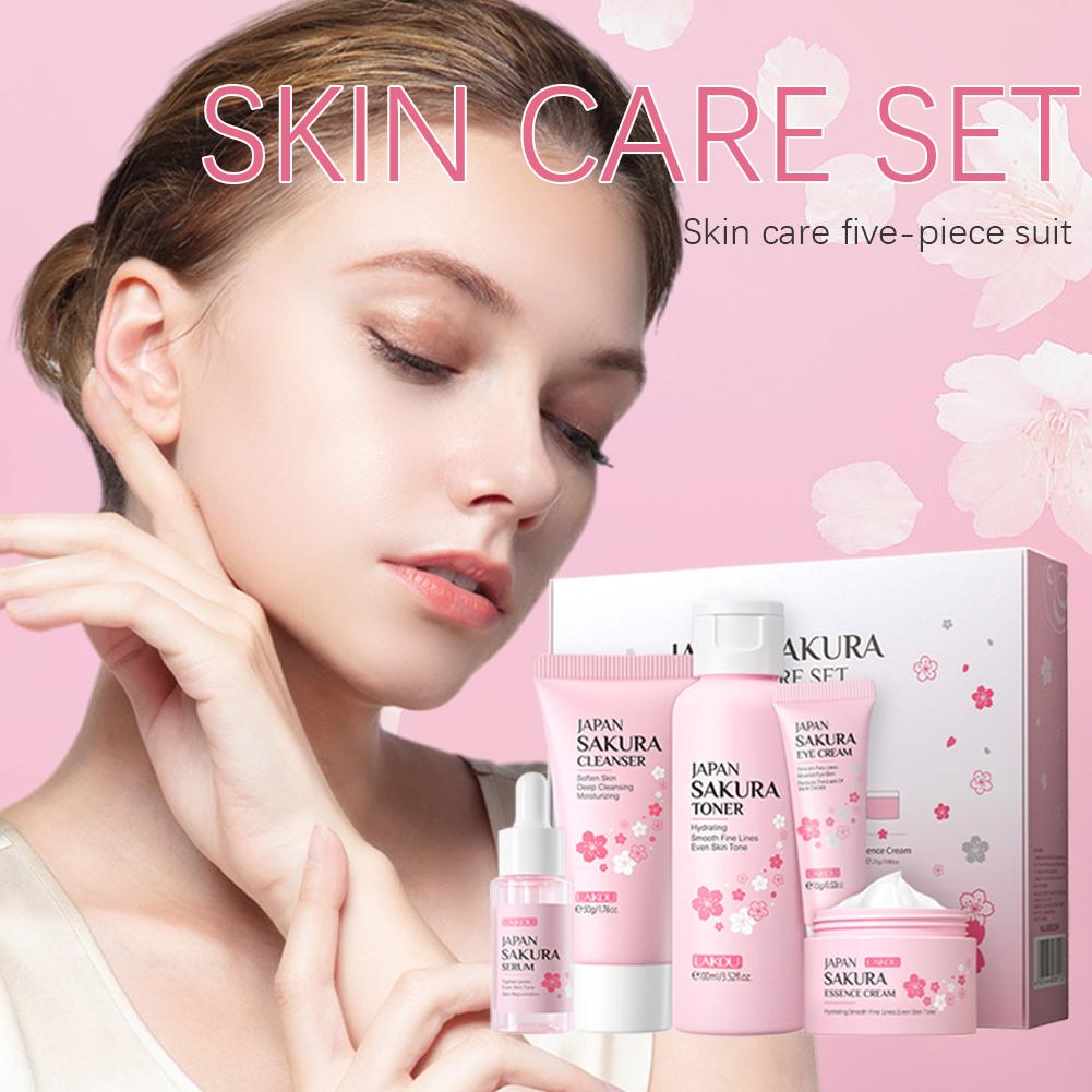 5/3pcs/Set Sakura Skin Care Se - Skincare Glad2Glow review and price