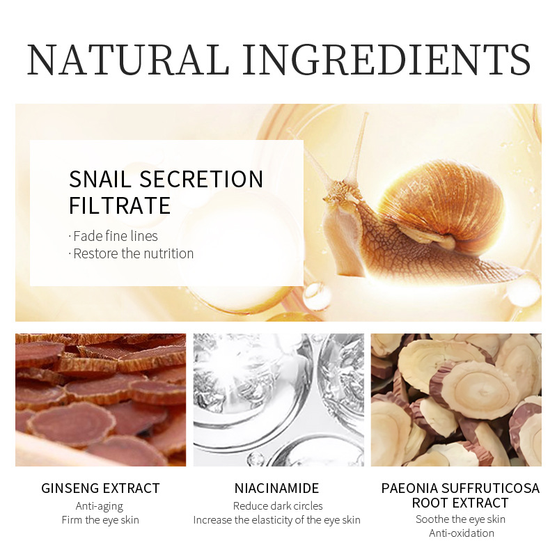 30g LAIKOU Snail Eye Cream Pep - Caffeine Eye Serum review and price