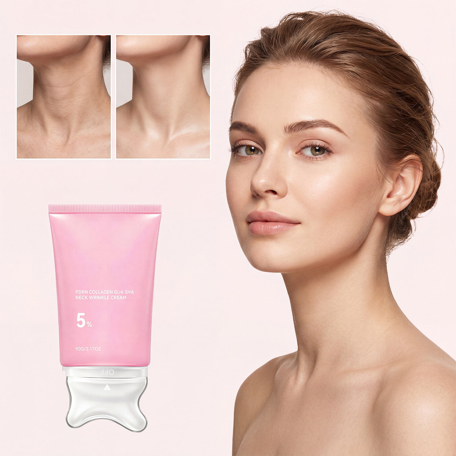 Collagen Neck Cream Massage Li - Skincare Glad2Glow review and price