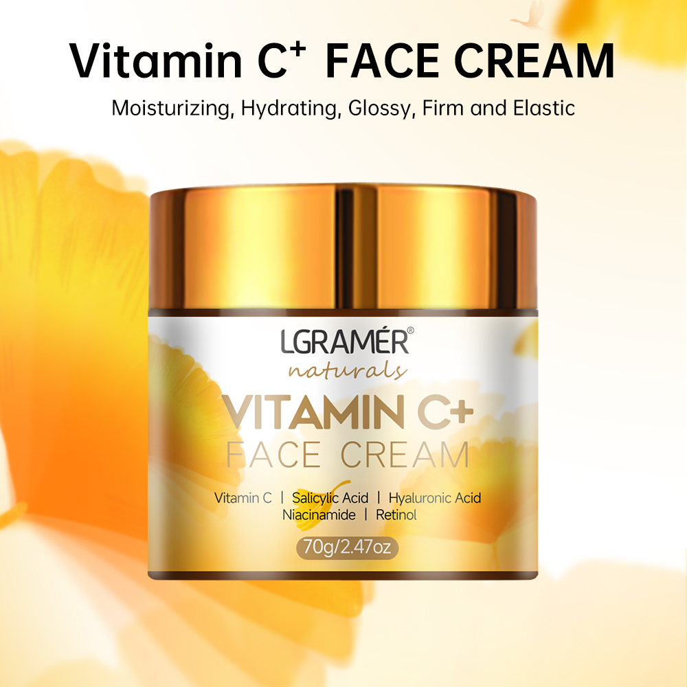 Vitamin C Face Cream Retinol S - Skincare Glad2Glow review and price